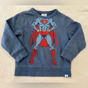 GAP Superhero Costume Sweatshirt in Blue and Red
